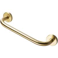 Straight 350mm Grab Rail - Brushed Brass