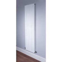 DQ Strata 1800 x 224mm Double Column White Gloss Vertical Radiator