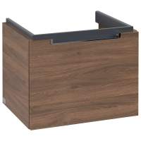 Villeroy & Boch Avento 340 LH Door Cloakroom Vanity Unit With LH Basin - Nordic Oak