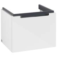 Villeroy & Boch Avento 340 RH Door Cloakroom Vanity Unit With LH Basin - Crystal White