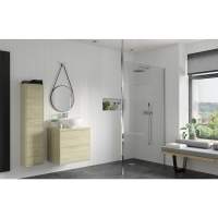 S8 Wetroom Shower Screen 800mm - Black