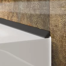 Silver Grey Showerwall Compact Tile Effect Wall Panel - 1220 x 2400mm