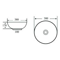 Synergy Amethyst 2 445mm Countertop Basin