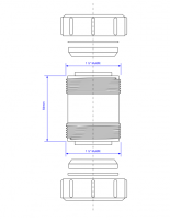 McAlpine T12A-3 (BSP) 1.1/2" x 3" male coupling