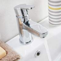 Scudo Descent Black Mini Mono Basin Mixer Tap