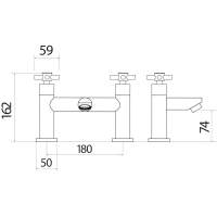 Scudo Forme Chrome Bath Shower Mixer Tap