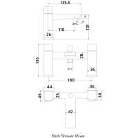 Scudo Belini Black Tall Mono Basin Mixer Tap