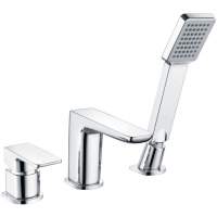 Scudo Muro 3 Hole Bath Mixer Tap