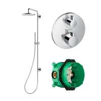 Abacus Temptation Thermostatic Shower Column Kit T10