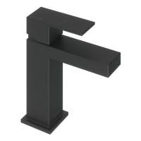 Abacus Plan Mono Basin Mixer Tap - Matt Black