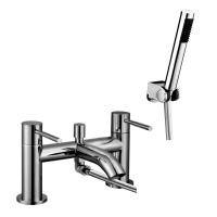 Abacus Iso Deck Mounted Bath Shower Mixer - Chrome