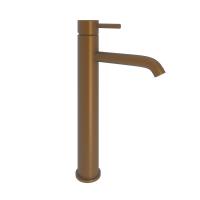 Abacus Iso Tall Mono Basin Mixer - Brushed Bronze