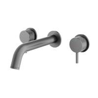 Abacus Iso Pro Concealed Wall Mounted Basin Mixer - Matt Anthracite