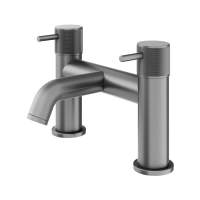 Abacus Iso Pro Deck Mounted Bath Filler - Matt Anthracite