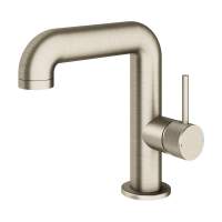 Abacus Iso Pro Side Lever Mono Basin Mixer - Brushed Nickel