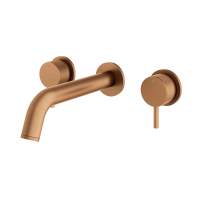 Abacus Iso Pro Concealed Wall Mounted Basin Mixer - Brushed Bronze