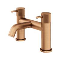Abacus Iso Pro Deck Mounted Bath Filler - Brushed Bronze