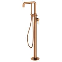 Abacus Iso Pro Freestanding Bath Shower Mixer Tap - Brushed Bronze