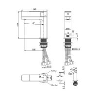 Abacus Logic Mini Mono Basin Mixer - Chrome