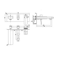 Abacus Iso Freestanding Bath Shower Mixer Tap - Black