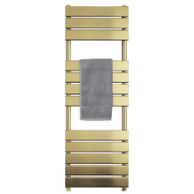 Queenstown Brushed Brass Radiator 1200 x 450mm - Tailored