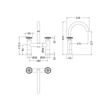 Francis Pegler Visio Bath Shower Mixer Tap