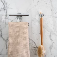 Smedbo Dot Matt Black Towel Ring