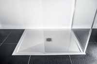 Anti-Slip Ultra-Slim 800mm Square Tray & Waste