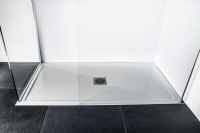 Anti-Slip Ultra-Slim 900mm Square Tray & Waste