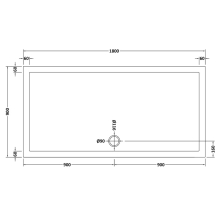 Kudos Connect2 1600 x 700mm Rectangle Shower Tray