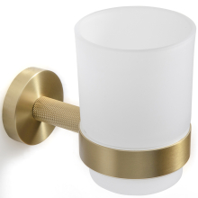 Origins Living Turner Brushed Brass Tumbler Holder