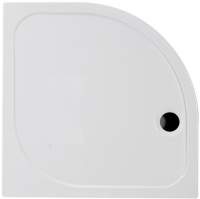 Volente 1100 x 800mm Offset Quadrant Stone Resin Shower Tray