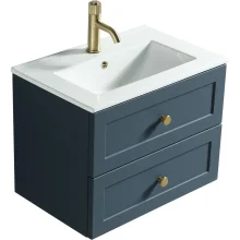 Lancia Bella 800mm Davos Oak Wall Hung Vanity
