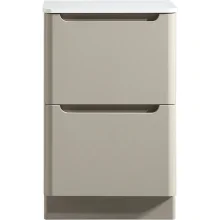 Tailored Monza 500mm Soft Coffee Vanity Drawer Unit with Countertop