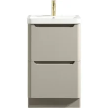 Tailored Monza 500mm Soft Coffee Vanity Unit with Ceramic Basin