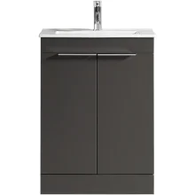 Tailored Sora 600mm Midnight Grey Vanity Unit