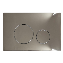 Tavistock Round Chrome Dual Flush Plate