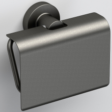 Origins Living Tecno Project Gunmetal Toilet Roll Holder with Flap