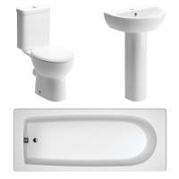 Termond Bathroom Suite, Basin, Toilet & 1700mm Bath