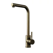 Top-Fix Vito L Neck Antique Brass Kitchen Mixer Tap