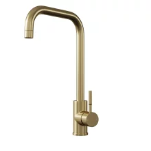 Top-Fix Vito Square Neck Brushed Brass Kitchen Mixer Tap