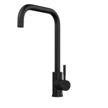 Top-Fix Vito Square Neck Matt Black Kitchen Mixer Tap