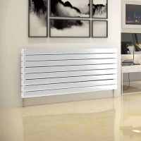 Tornado Double Sided 456 x 1471mm Designer Radiator White - DQ Heating