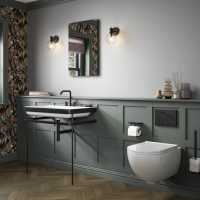 Docklands 400 x 700 Matt Black Rectangular Mirror - Origins Living