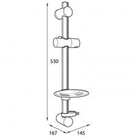 Abacus Shower Pack 6 Square Fixed Shower Head With Handset, Holder And Overflow Filler - Matt Black