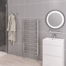 Eastbrook Tuscan 1200 x 450mm Chrome Towel Radiator