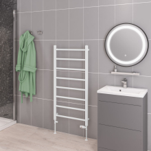 Eastbrook Wendover 1200 x 600mm White Curved Towel Radiator