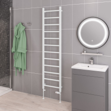 Eastbrook Wendover 1200 x 750mm White Curved Towel Radiator