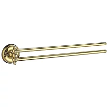 Smedbo Villa Polished Brass Swing Arm Towel Rail