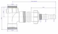 McAlpine V33S short Domestic Appliance tee 1.1/2"